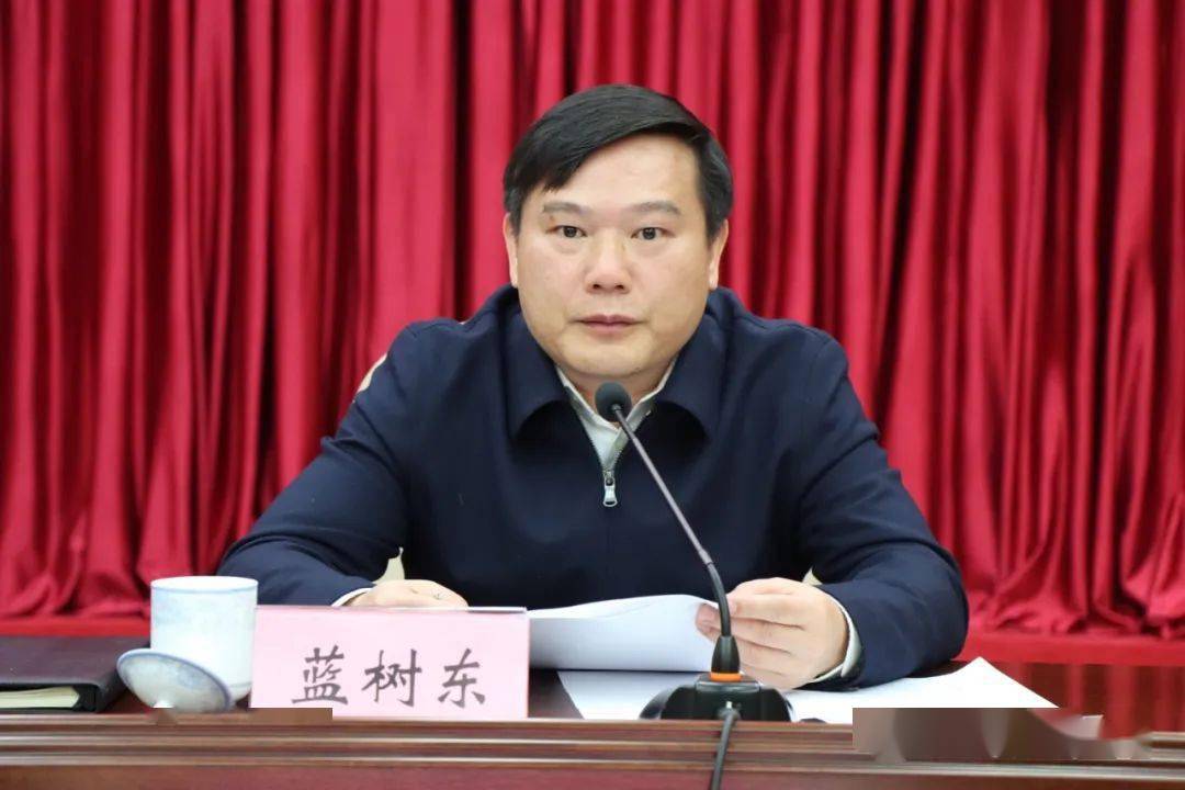 市人民政府副市长蓝树东出席会议并讲话,市自然资源局局长王国爱在会