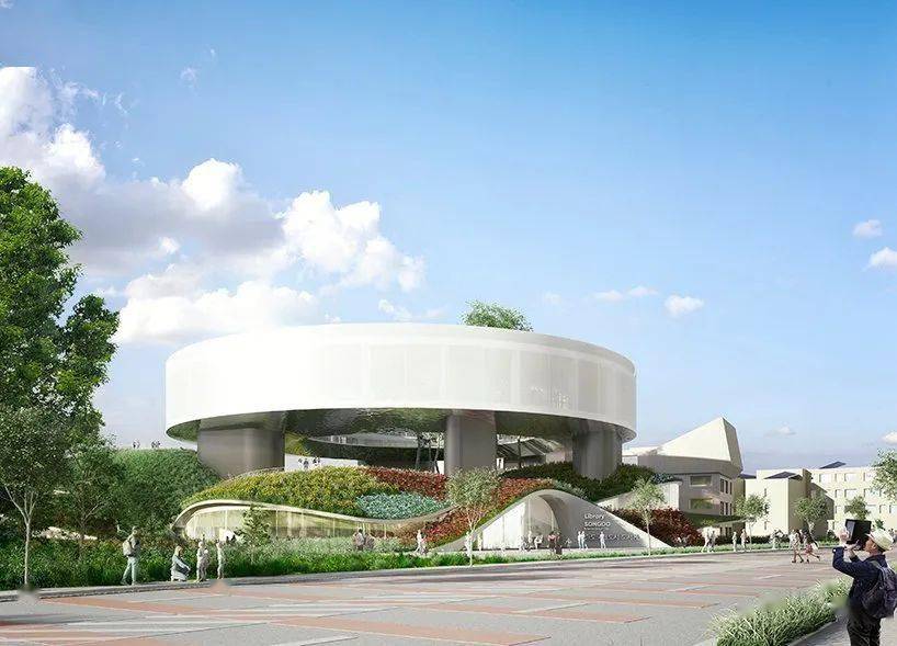 一个巨大的环状体图书馆方案