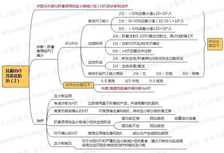 腫瘤思維導圖26期腫瘤患者靜脈血栓csco2020防治診療指南