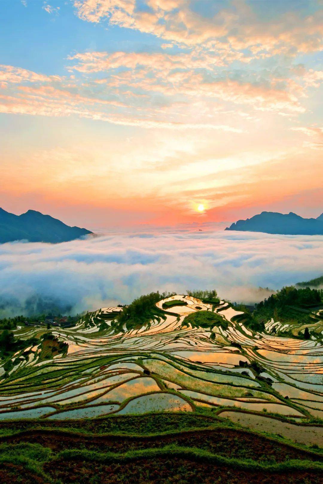 丽水徒步江南最后的秘境徒步华东最大梯田桐乡大海户外旅游