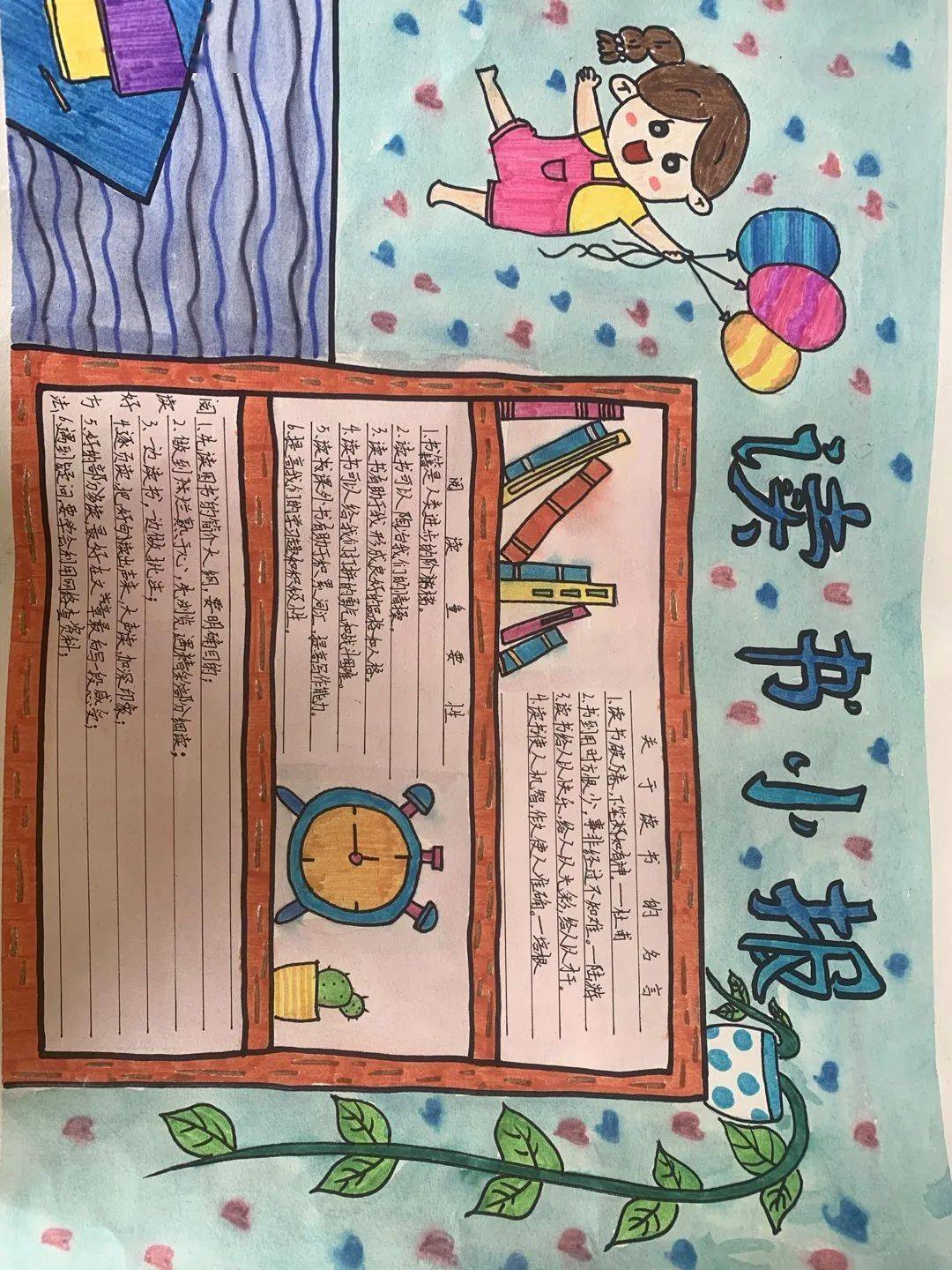 【南小】三年级寒假阅读小报展_书香