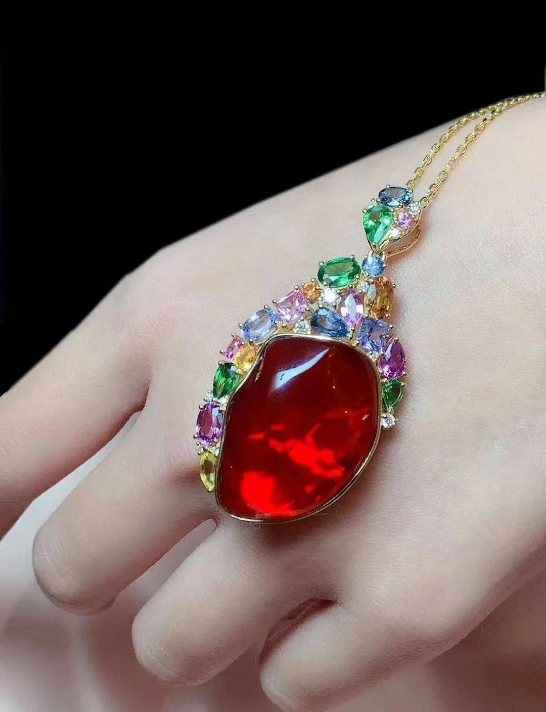 巴西天然素面卢比来戒面颜色超赞实物色更美镶嵌吊坠美美哒单星宏巴西