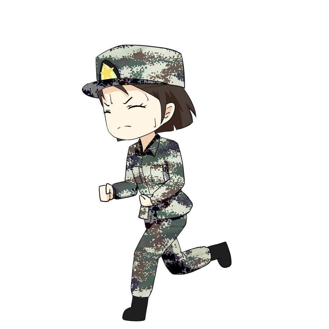动漫中国女兵图片