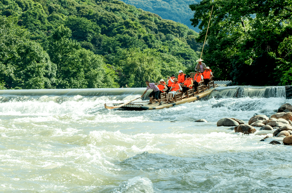 天下牛山福建德化三八女神季入住当地五星酒店德化4a石牛山岱仙溪竹筏
