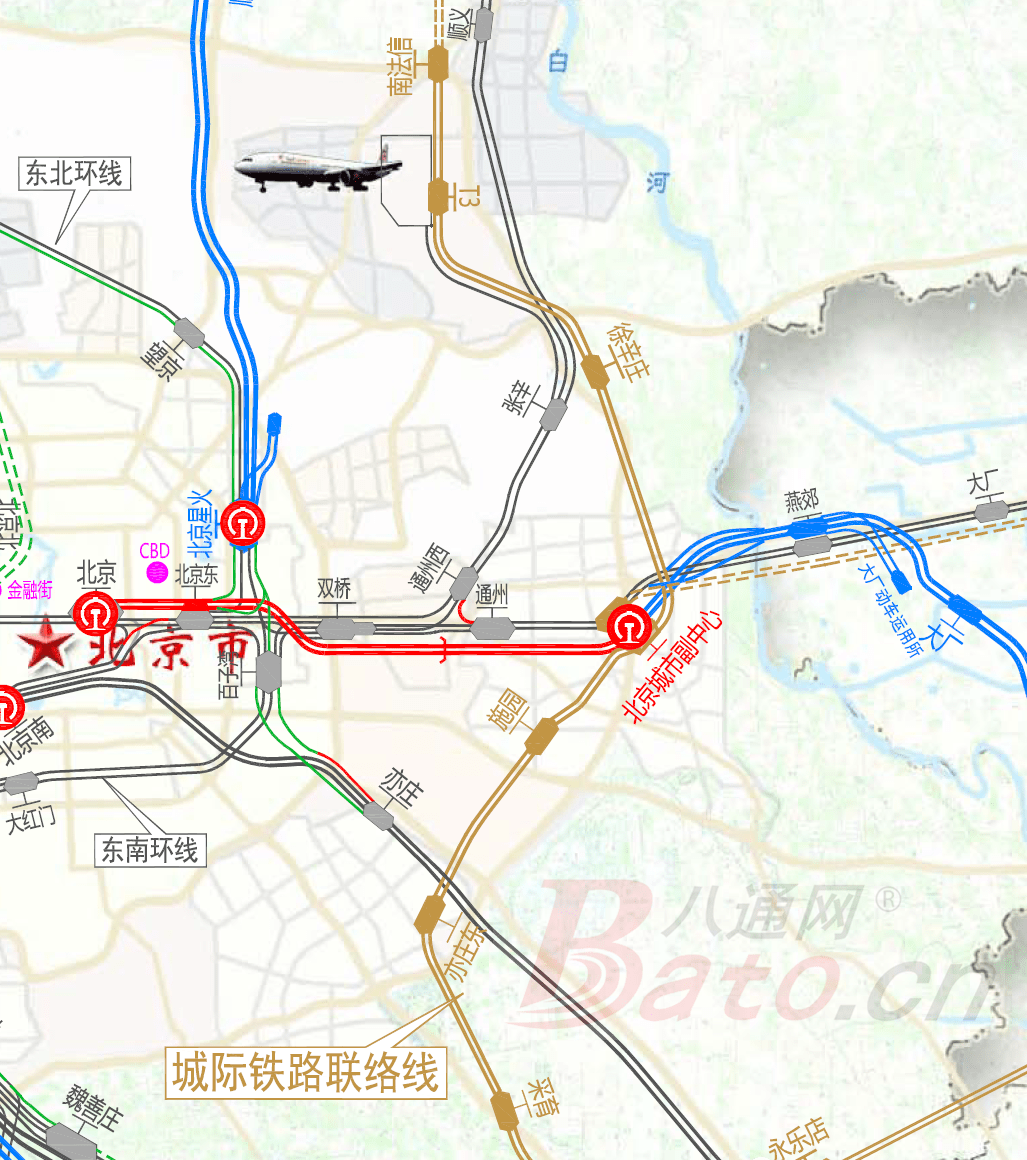 通武廊輕軌項目地點:通州區,天津市,廊坊市建設內容:線路南起天津北辰