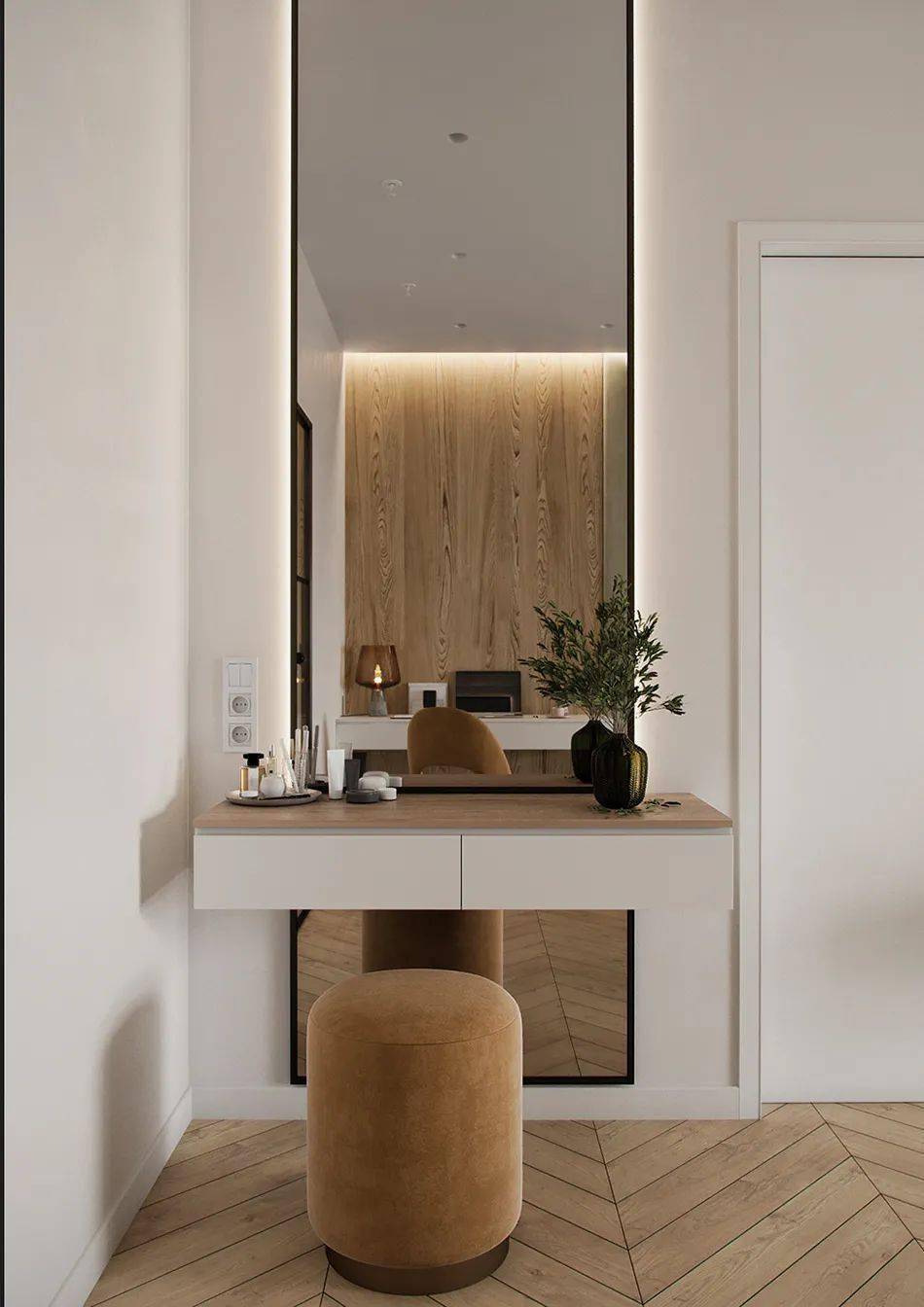 极简梳妆台定制让小空间变得格调十足