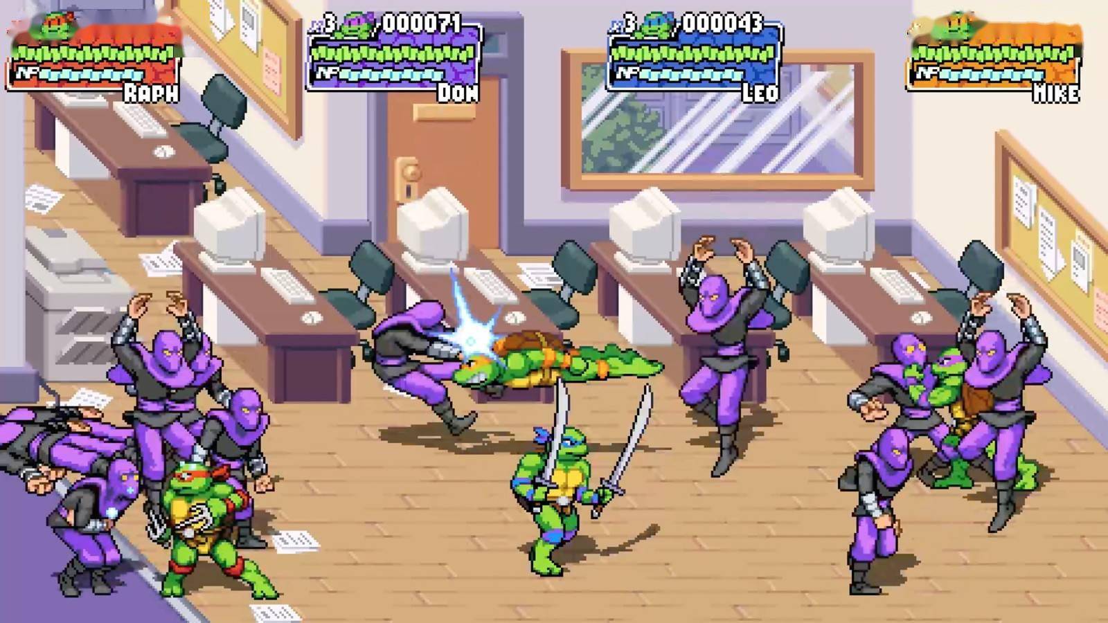 《忍者神龟:施莱德的复仇》公布 清版动作,支持4人合作_游戏