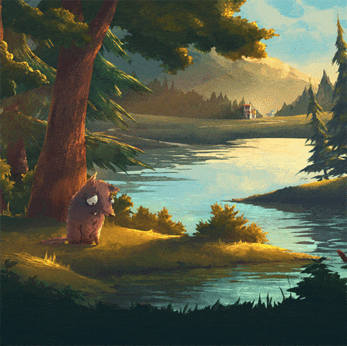 治愈插画 | 森林里的动物朋友