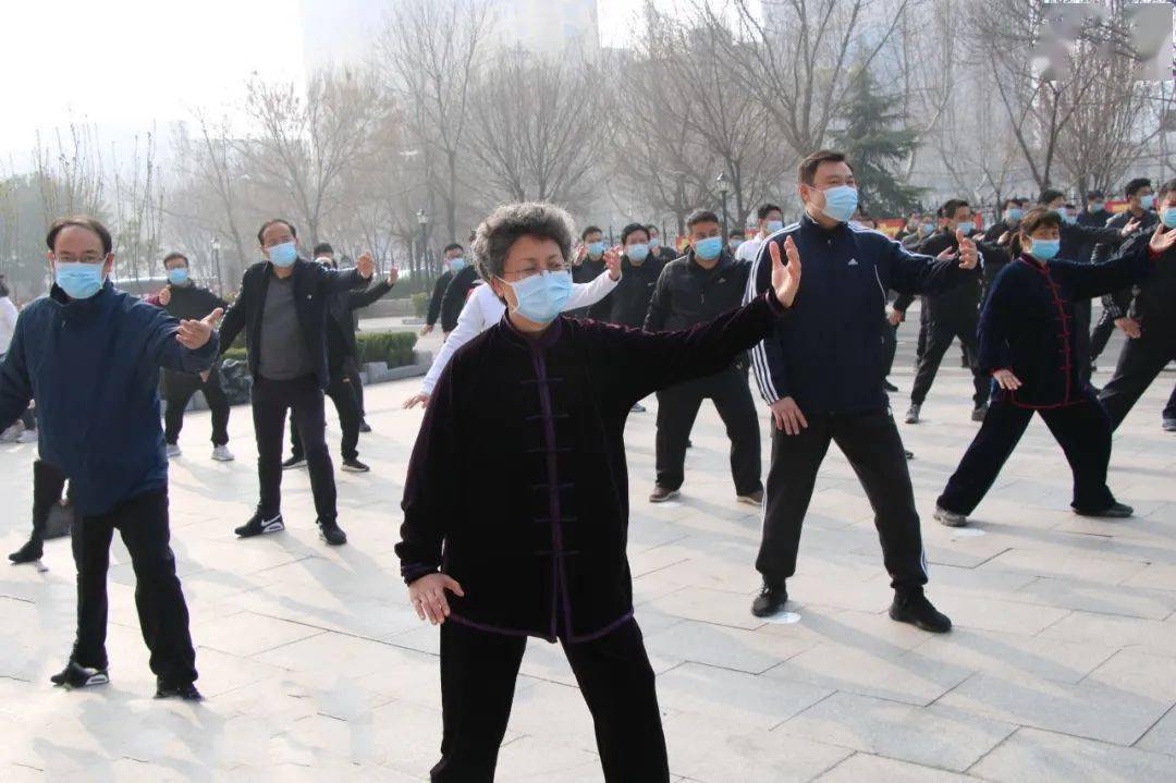 馆陶县太极拳进机关活动启动陈新孟凡雄出席启动仪式