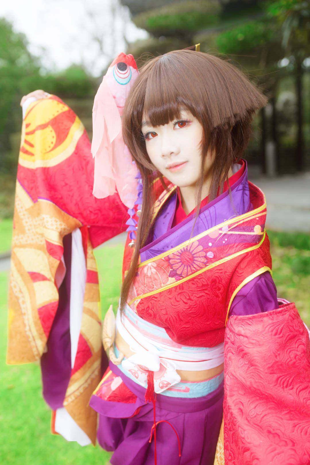 阴阳师神乐cosplay是一只没有伞的神乐