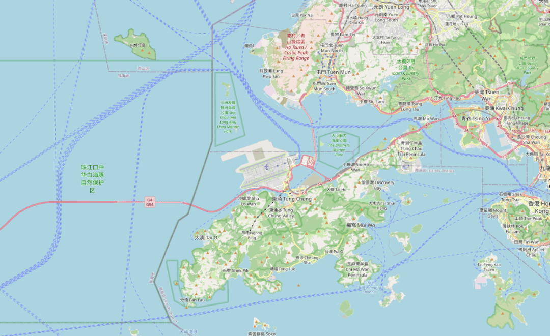 【ye海圖】(2)【船訊網海圖(向南偏移15km)】(1)【中國港口海圖】下面