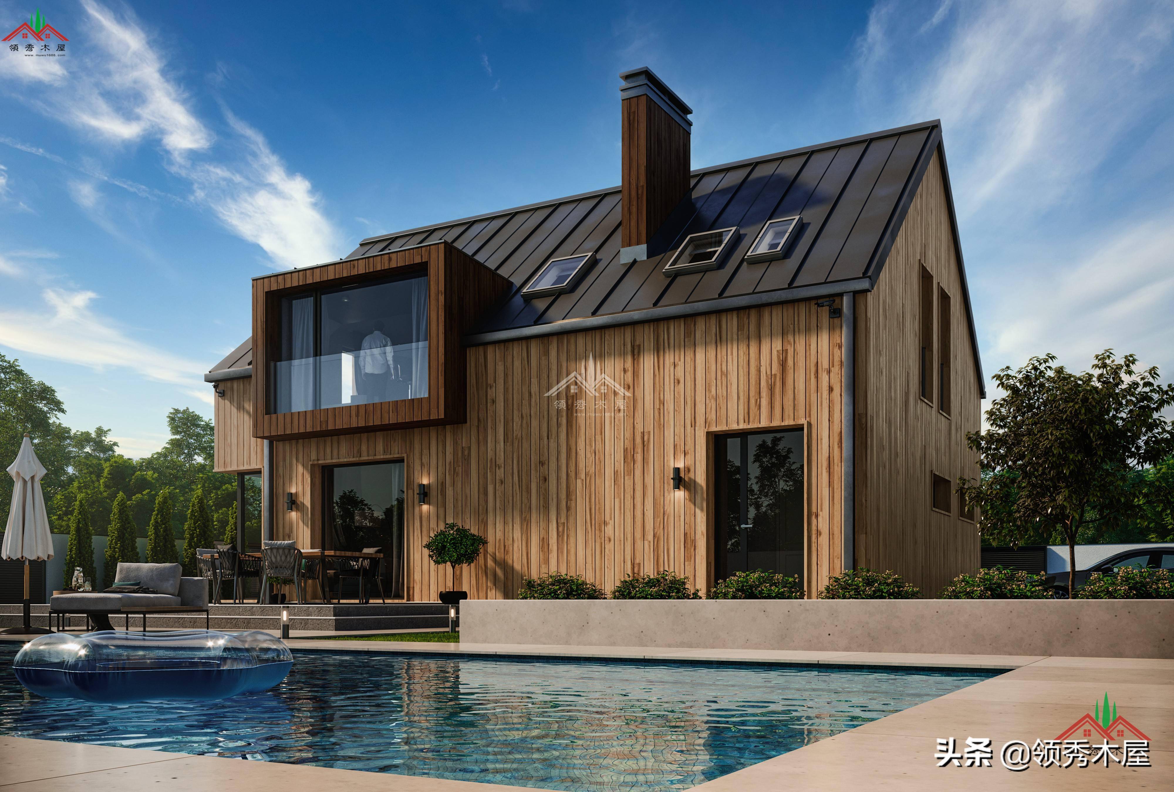 你需要成本不太高效果还不太差的现代风格木屋这7款方案可以参考