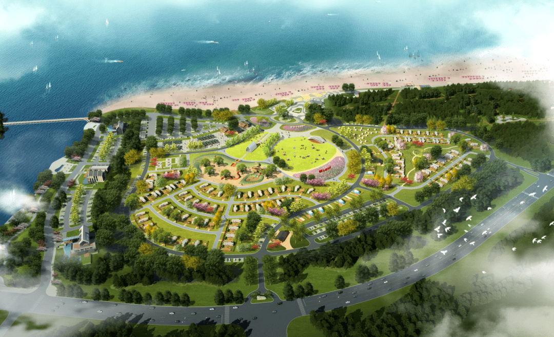 匠心所致经典自成集团建设的东浦湾房车营地项目成为新晋网红打卡地