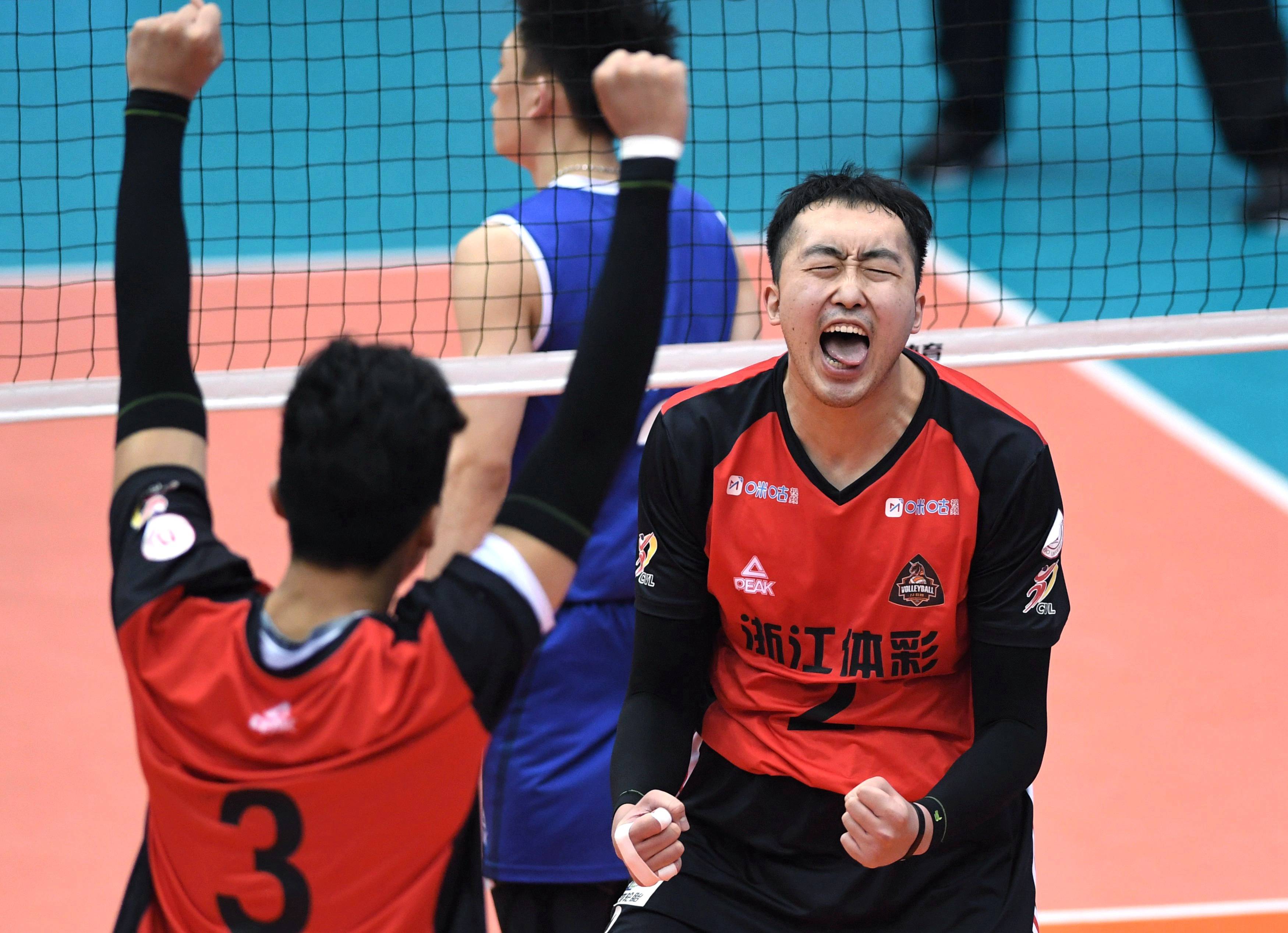 排球男排超级联赛江苏队获得第三名