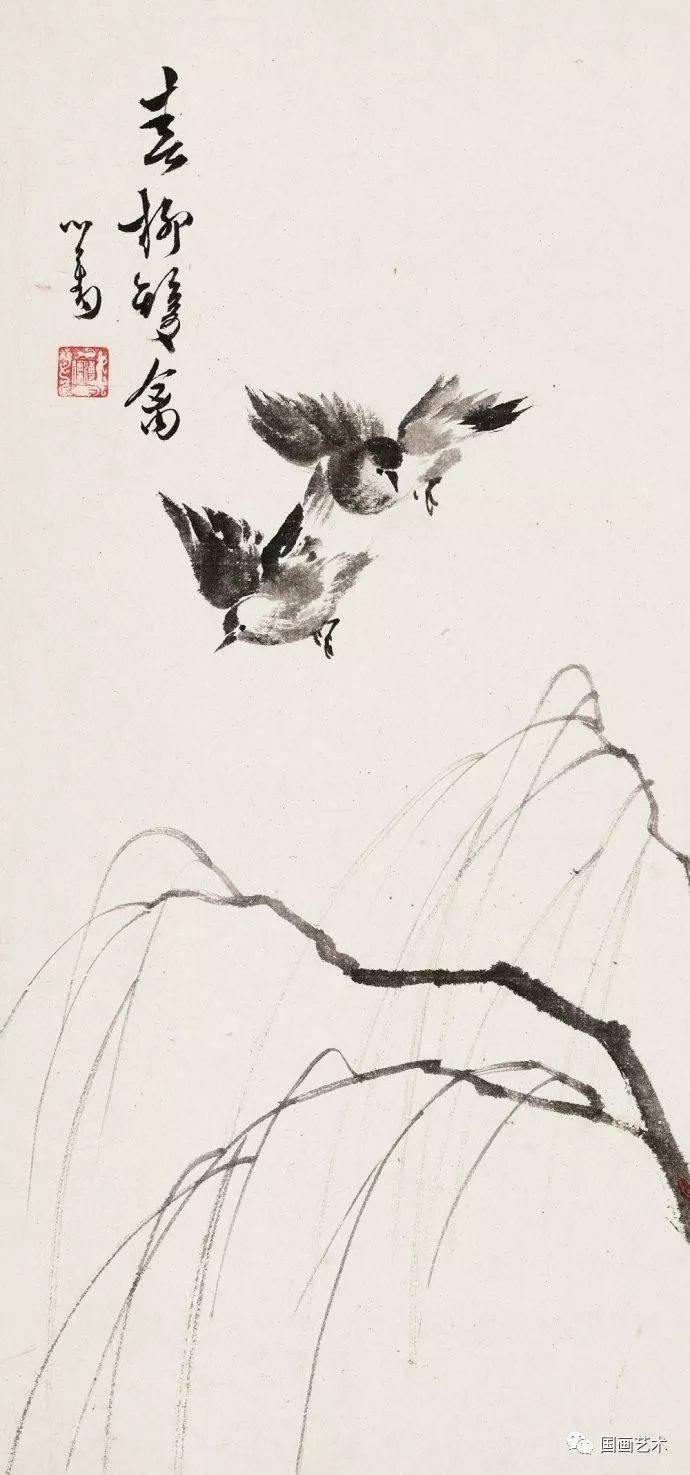 溥儒花鸟作品辑录分享