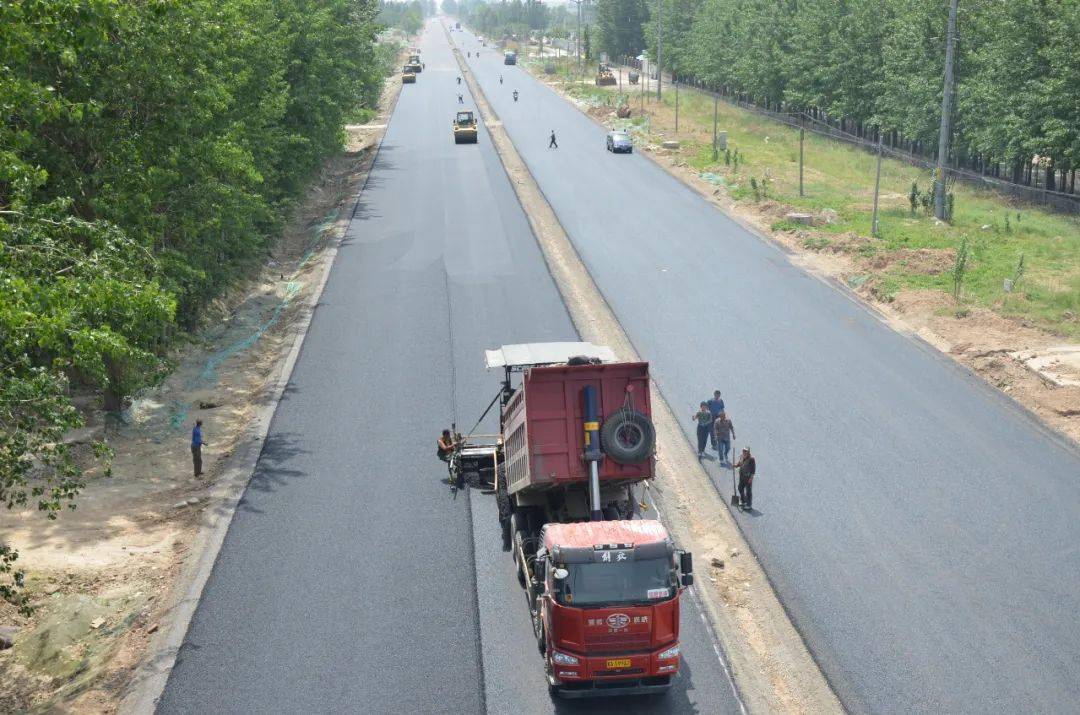 国道g230通武线辛集市绕城公路施工完成省道安新线和衡井线安防工程