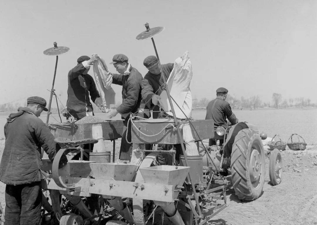 班班长刘学佛和战友一起新疆生产建设兵团垦荒运动轰轰烈烈"爱国发家