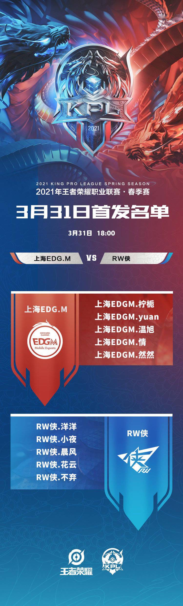 上海|首胜过后士气正盛，EDG.M今晚将战RW侠