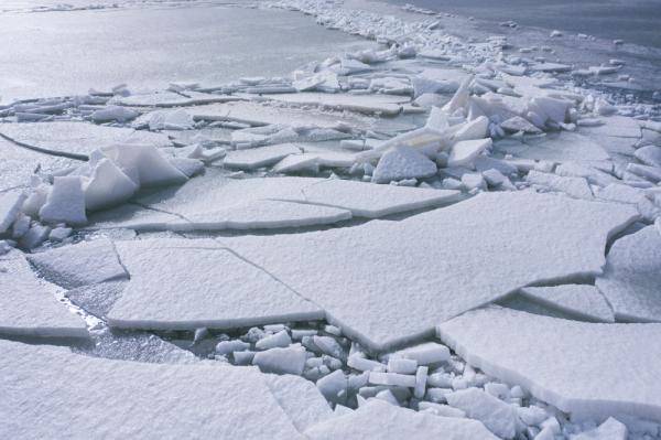 青海湖出现解冻迹象