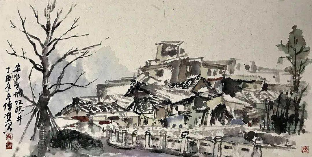 安顺风物 | 安顺画家吴传双,用水墨勾勒的安顺老城故事有点多