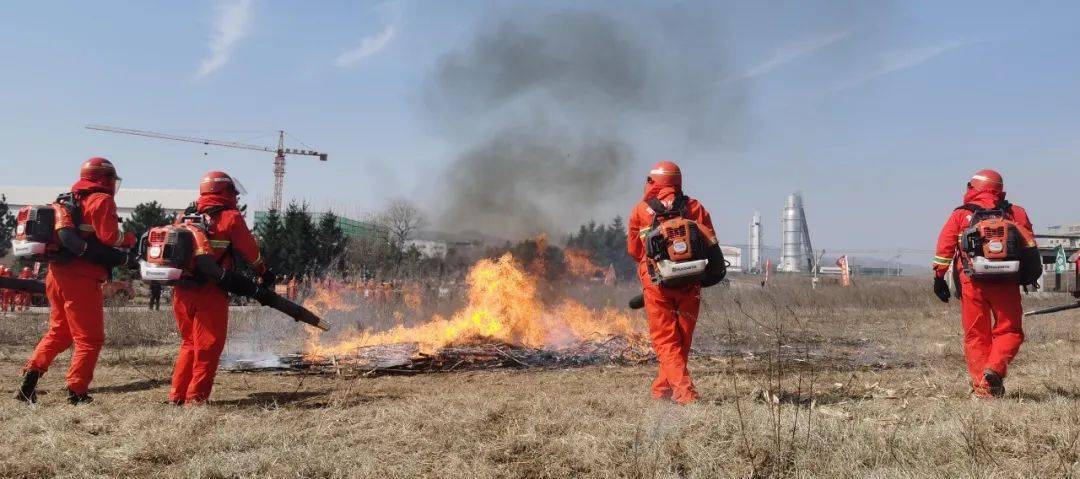 防火我县开展2021年春季森林防火演练