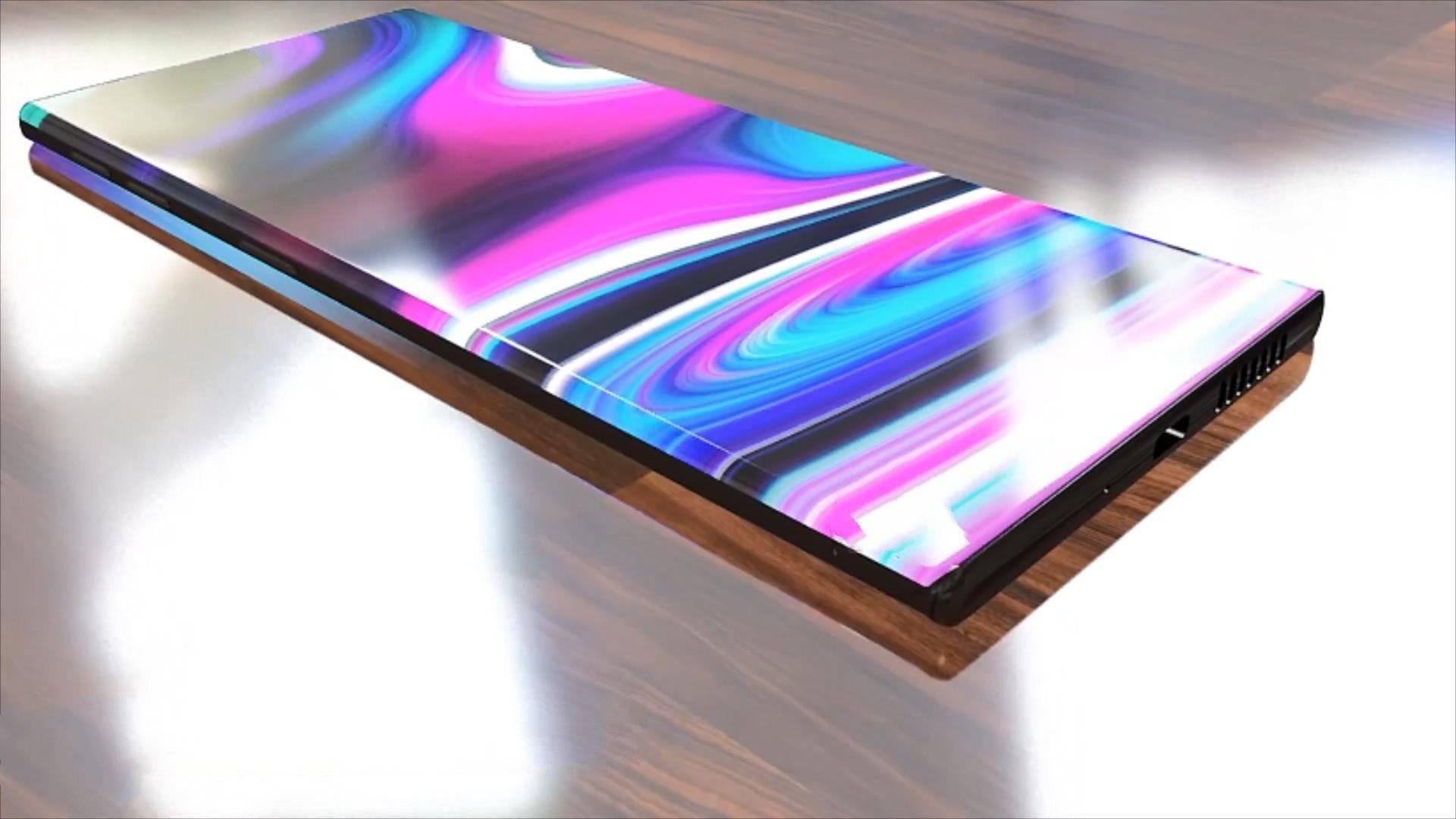 华为p50pro概念机瀑布一体屏才经典早知道不买苹果手机