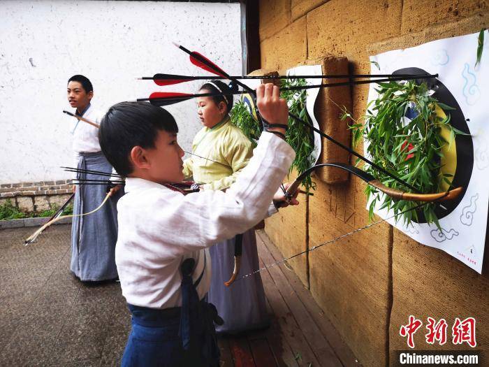 清明节射柳图片