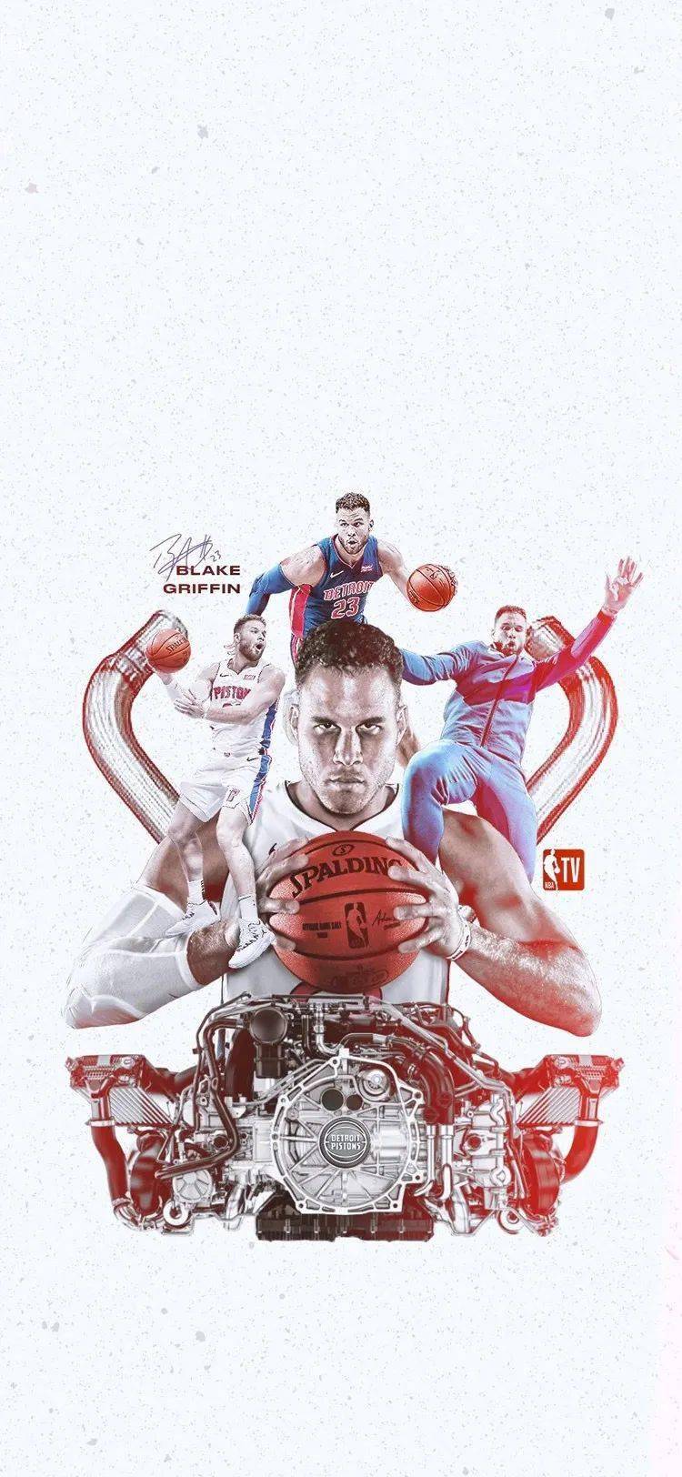 【篮球壁纸】|白兽-布雷克·格里芬高清大图