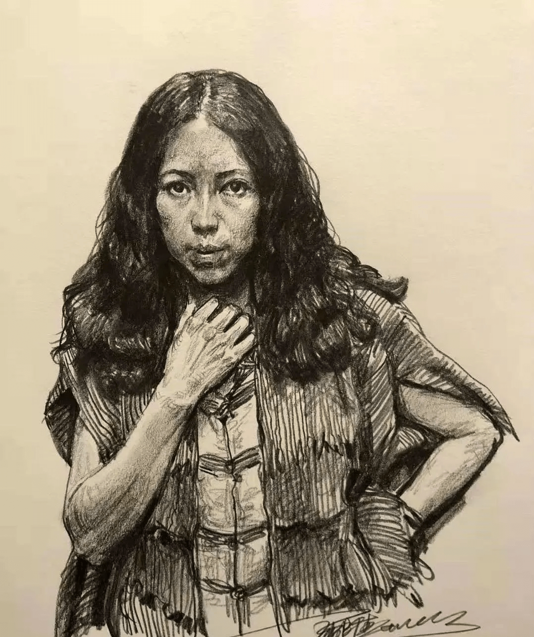 央美夏理佳速写作品