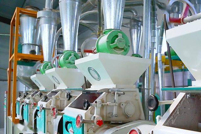 走进一空桥村惠民合作社面粉厂,生产车间内,机器轰鸣,一整套庞大的