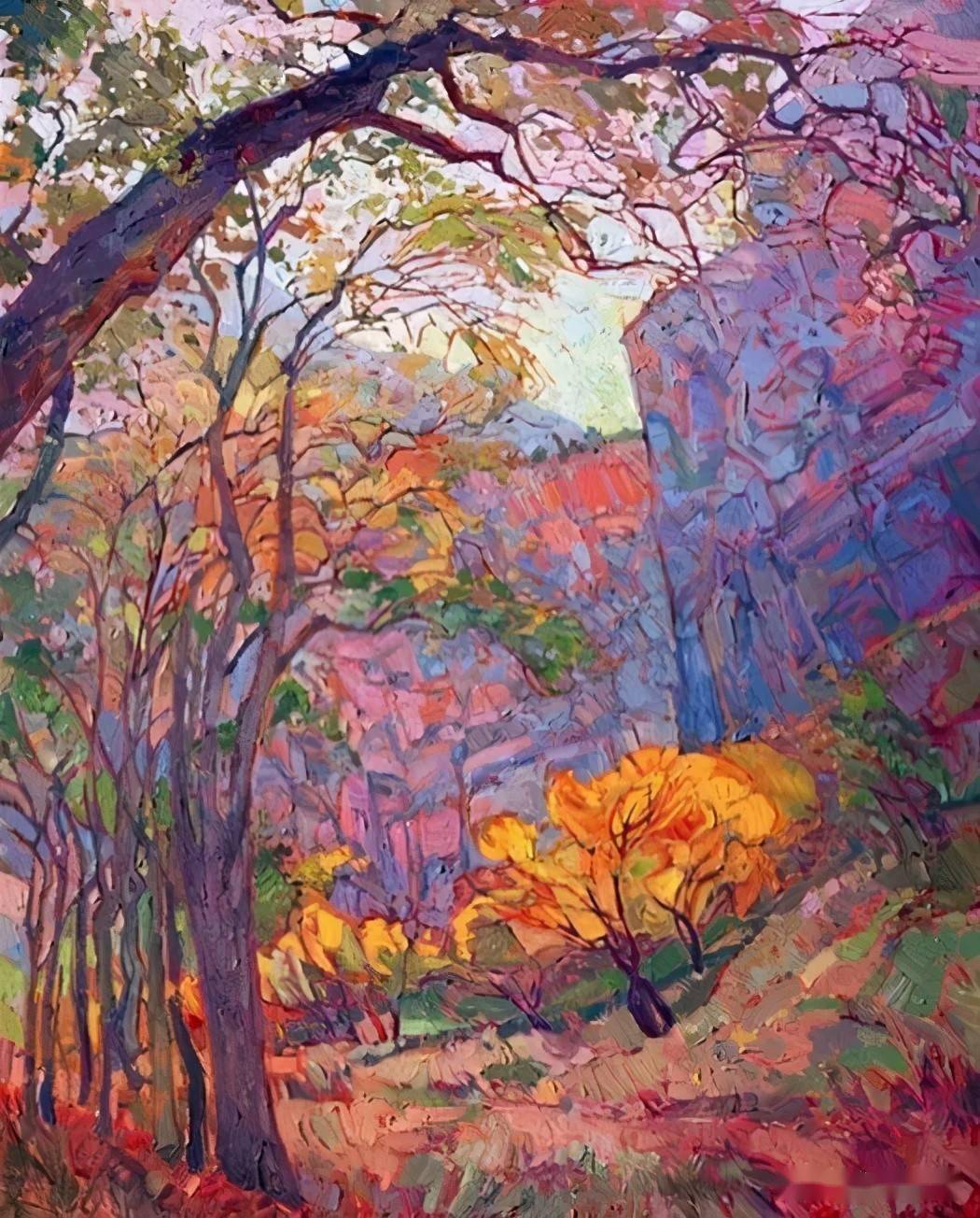 美国印象派画家erin hanson油画作品欣赏_举报