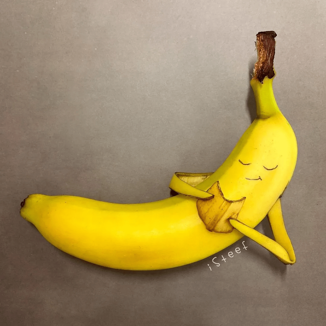 一根香蕉就能变出新花样艺术家们脑洞大开的作画方式我看懵了