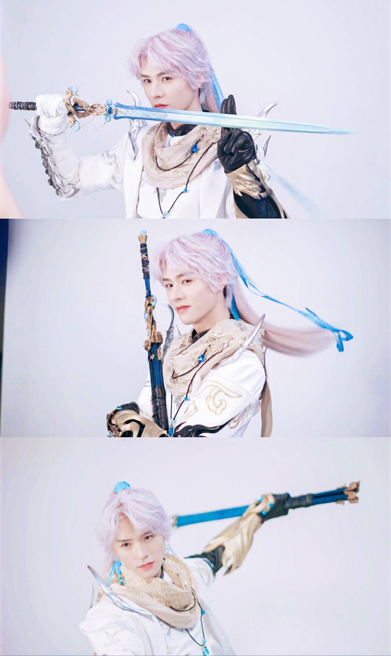 龚俊爆红后代言数量大增,这次是游戏,白发造型太绝了!