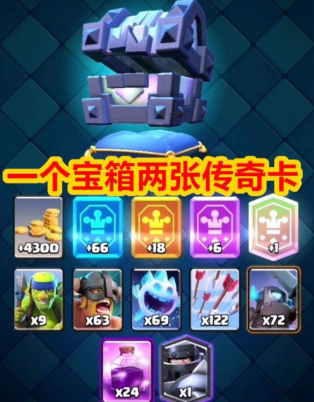皇室战争一个宝箱能出2张传奇卡改版后每次开箱都充满悬念