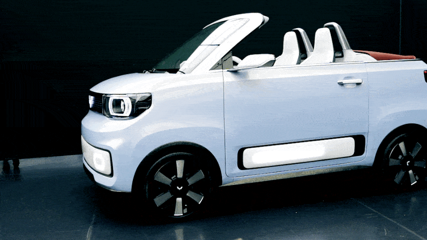 五菱宏光MINI EV敞篷真车发布：这是年轻人的第一款汽车-IT与交通