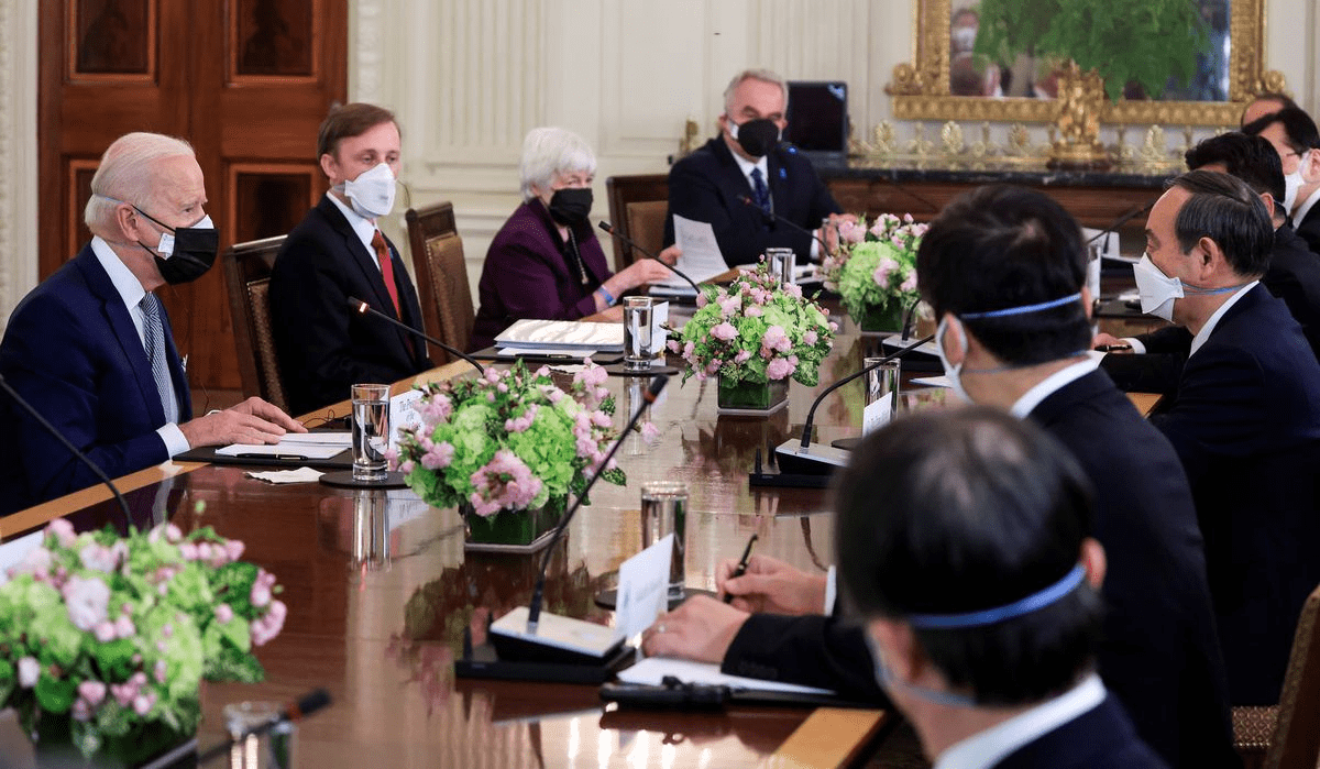 拜登与菅义伟会谈并举行联合记者会 果然 中国是首要议题 日本首相