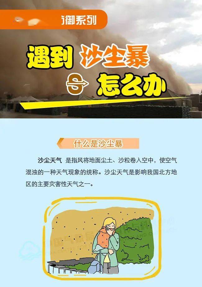 【遇到沙尘暴怎么办?】