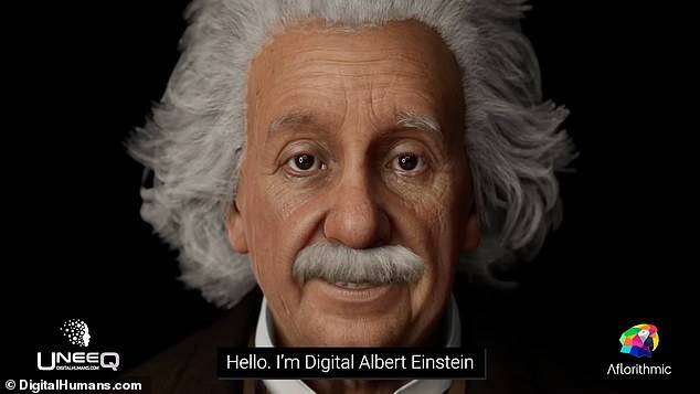 人工智能 复活 爱因斯坦 与粉丝幽默聊天 解答相对论难题 Uneeq