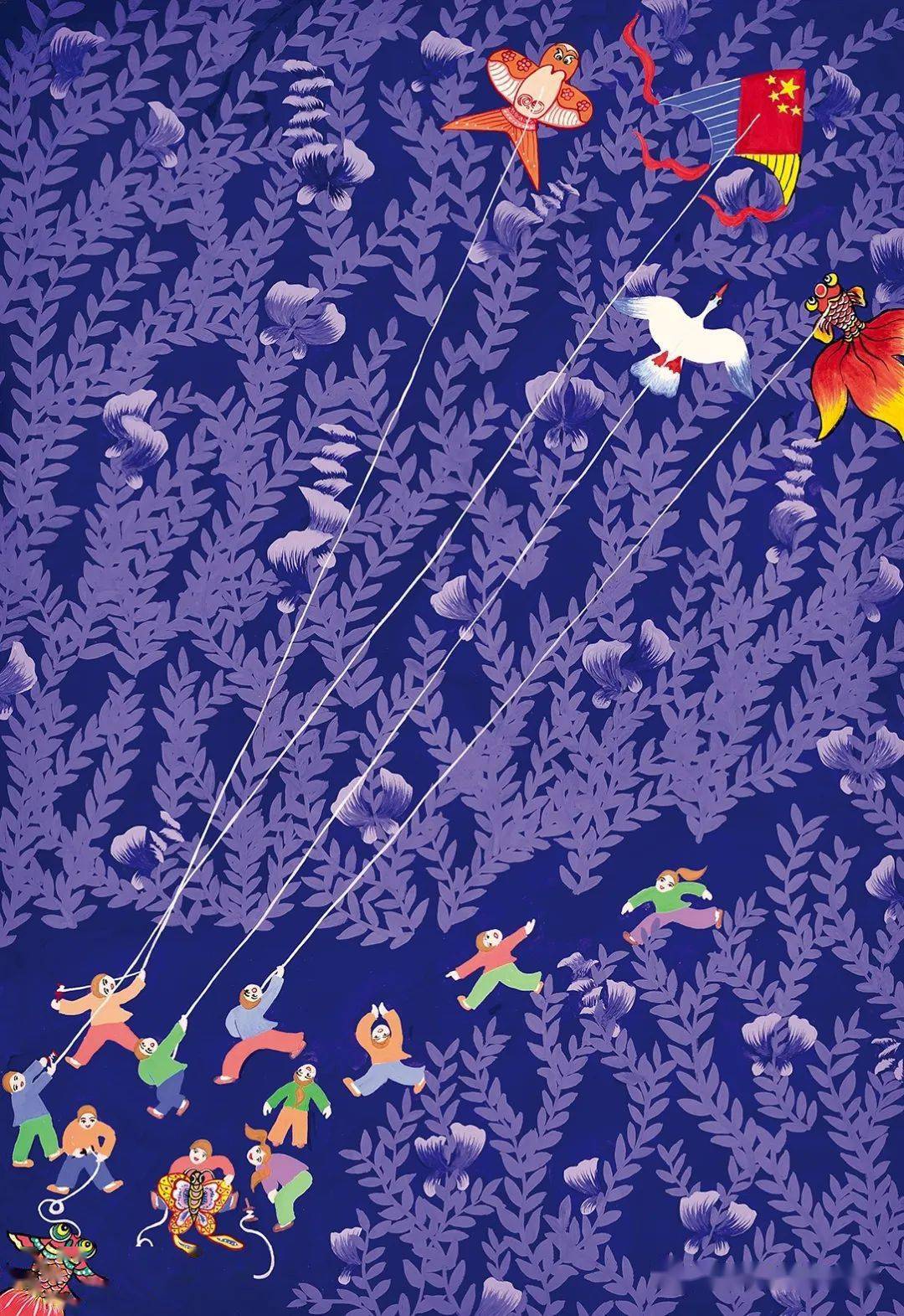 《 放纸鸢》  马万芳 浙江嘉善