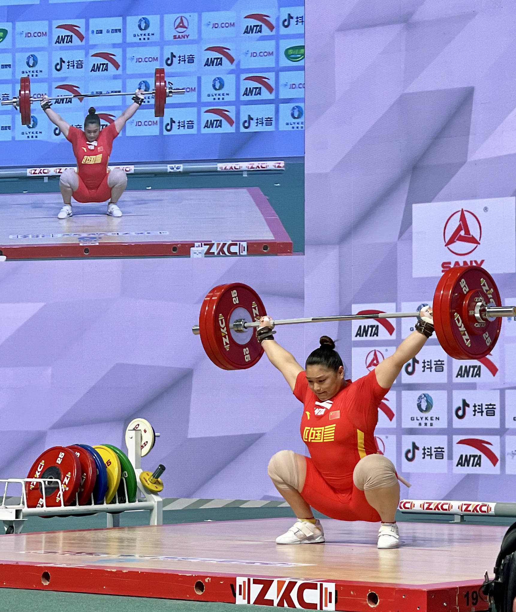 在乌兹别克斯坦首都塔什干进行的亚洲举重锦标赛暨东京奥运会资格赛