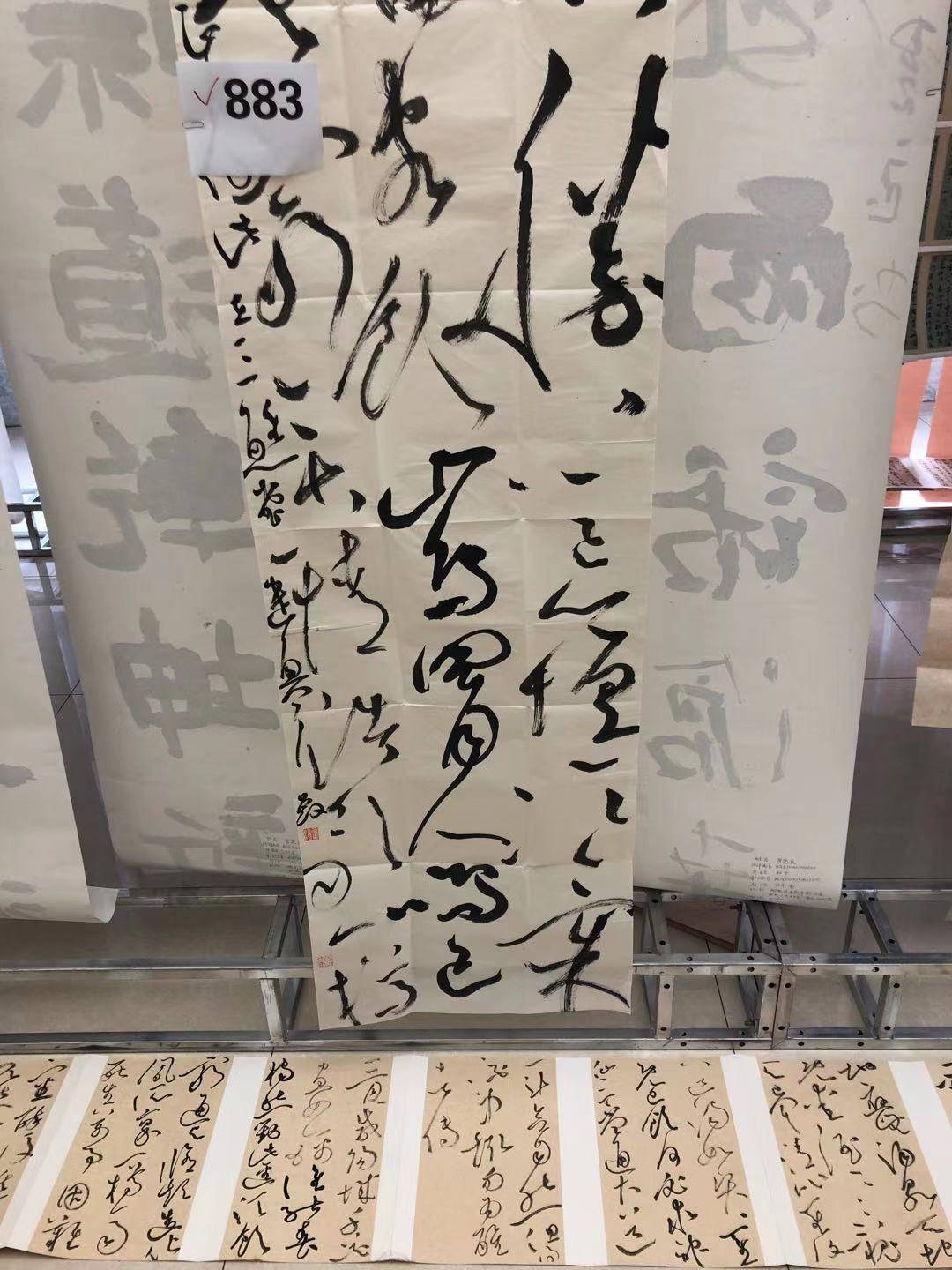 参评书法作品中央美术学院教授,博士生导师邱振中对澎湃新闻记者表示
