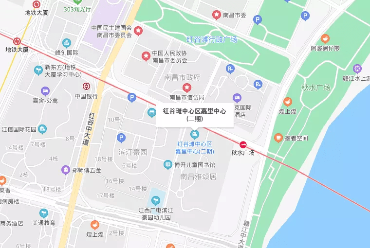 1476米红谷滩秋水广场将新添一座大楼