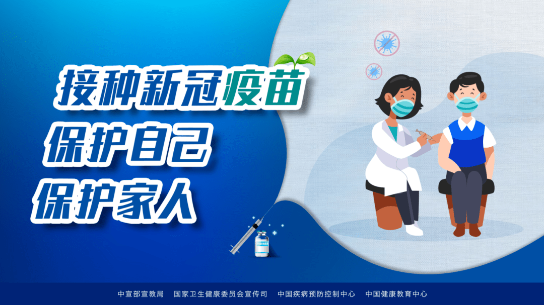 保护自己 保护家人新冠病毒—健康之敌疫苗接种—预防武器接种新