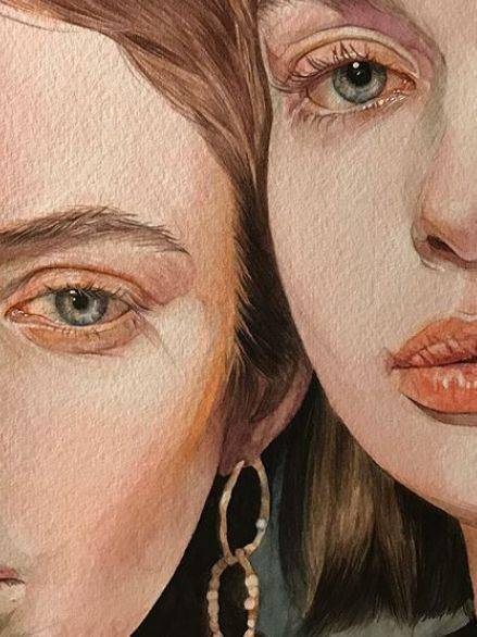 步骤图赏析 | 沉醉在柔情似水的色彩晕染中,reina yamada把水彩的美感