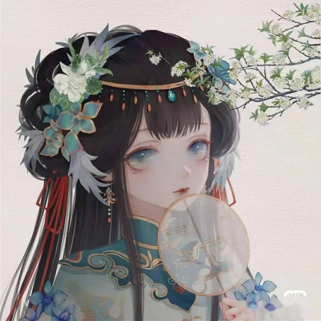 古风美女头像丨我心里有一簇迎着烈日而生的花比一切美酒都要芬芳