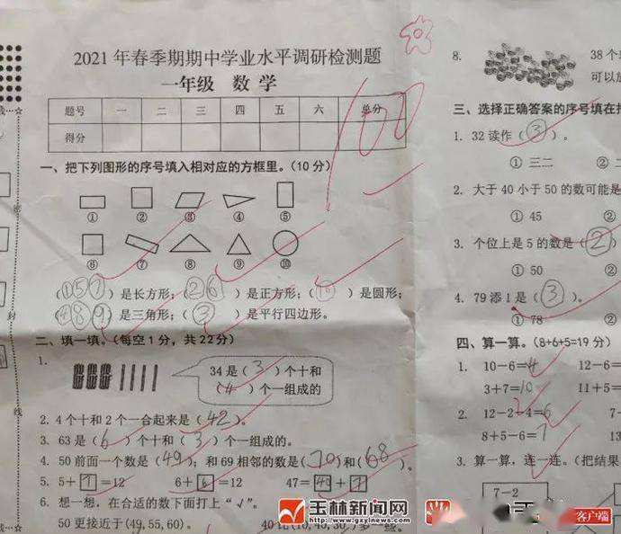 一张100分考卷奖励一杯奶茶