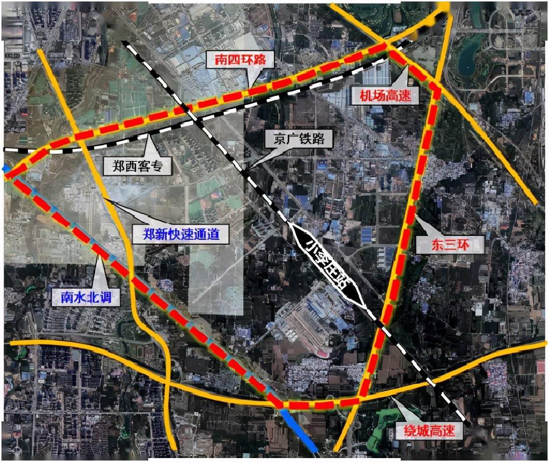 在近期规划中,新建小李庄客站只承担郑州铁路枢纽普速列车作业