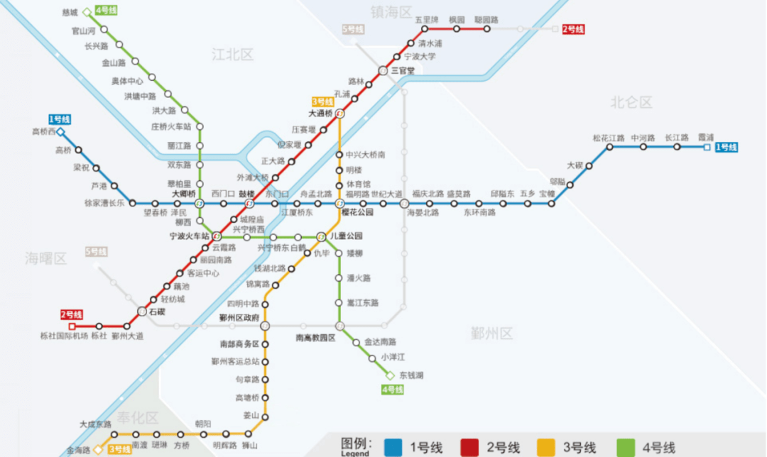 宁波2号地铁站线路图图片