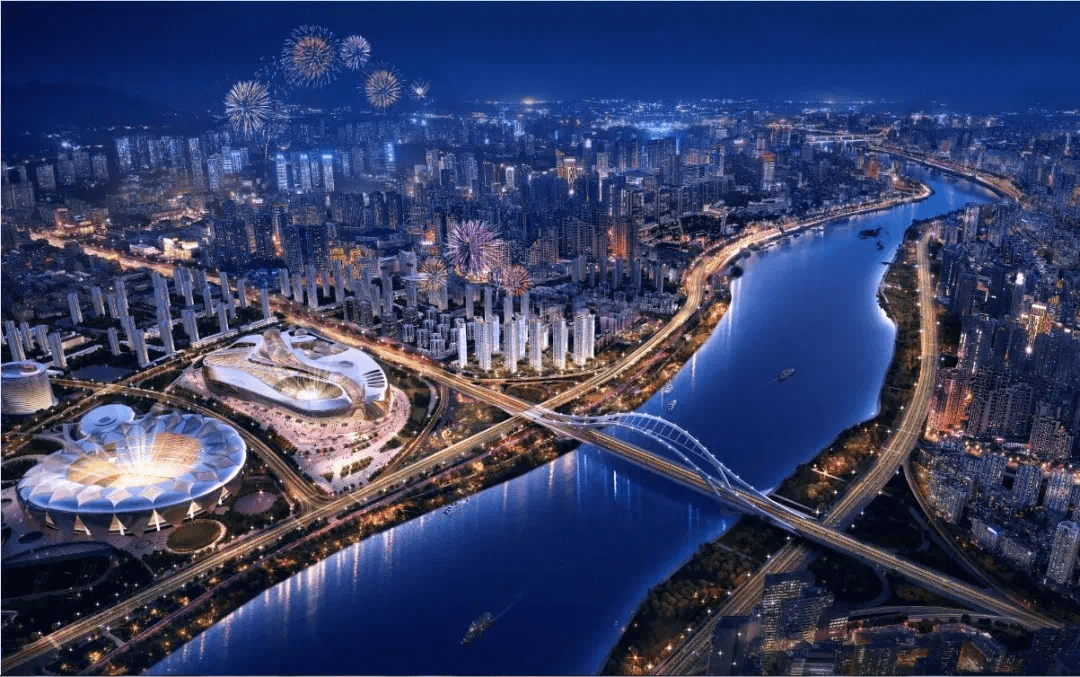 效果图270°imax无界视野瞰见一座滨水都会的宏图32万㎡万达茂,超