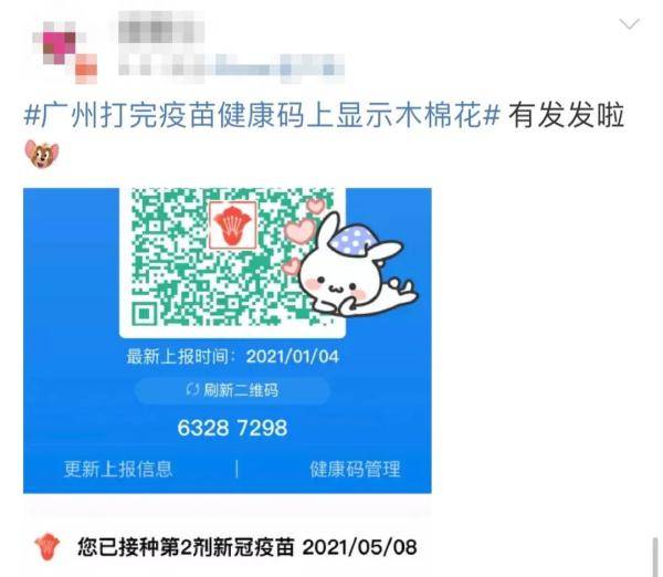 实力宠粉金钟罩小红花你的健康码解锁了啥成就